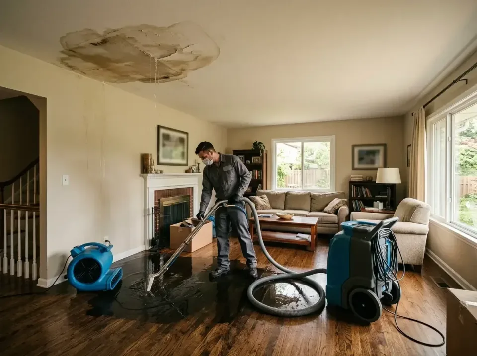 attic-pipe-burst-ceiling-drip-008 — frequently asked questions, Water Damage Restoration & Carpet Care in Benton Harbor, MI